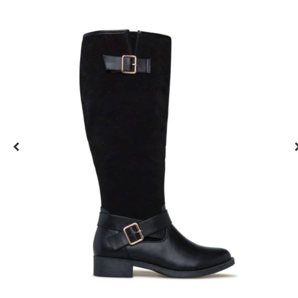 Shoedazzle Black Boots, Size 8.5